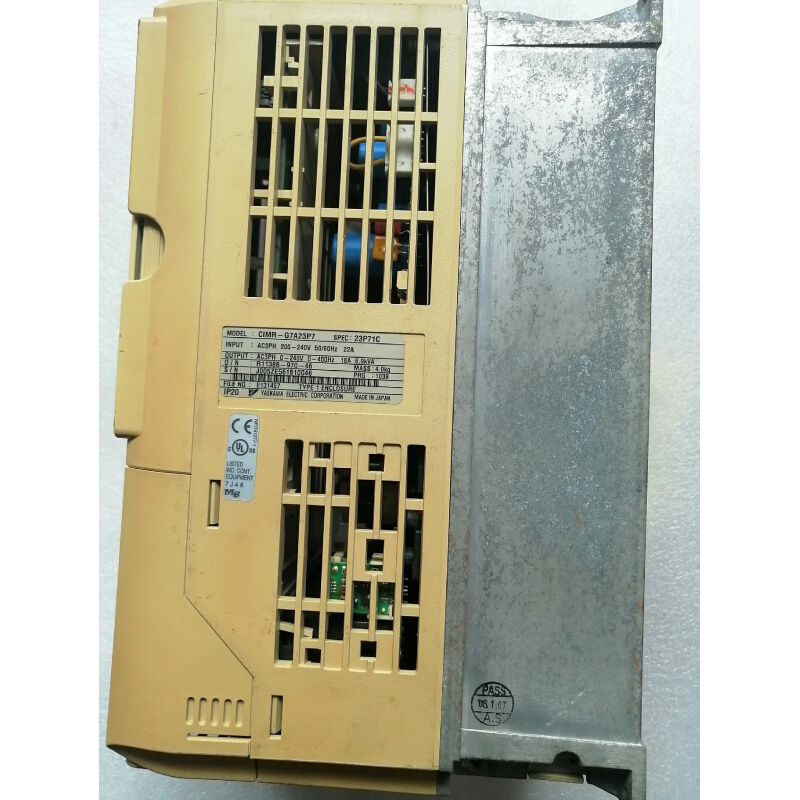 拍前询价：（议价）G7安川变频器CIMR-G7A23P7 3.7KW没用过如图