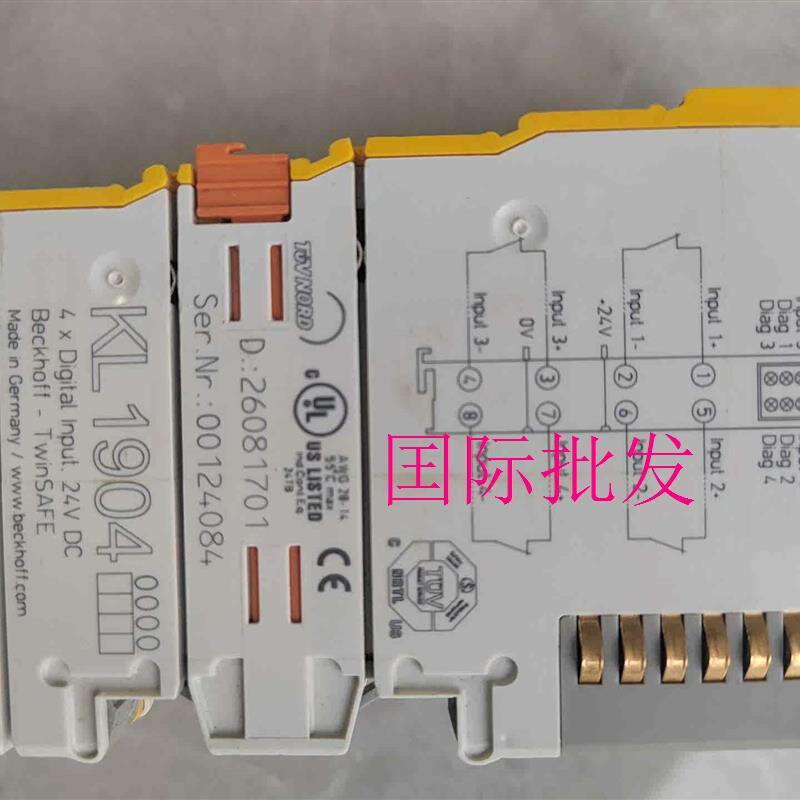 拍前询价：倍福模块 型号;KL1904 成色好 功能完好 拍议价