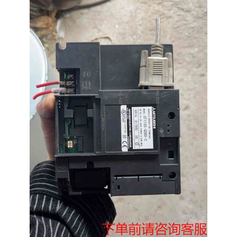 拍前询价：三菱触摸屏GT1155-QSBD-C破损,配件价格出《议价品》
