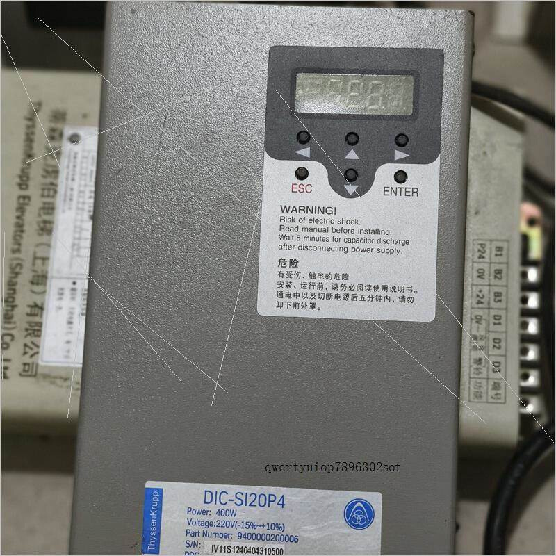 拍前询价：蒂森电梯K200门机变频器蒂森DIC-S120P4门机变频器