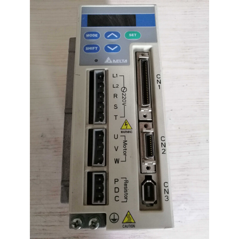 拍前询价：二手 台达伺服驱动器ASD-A0421LA 400W原装拆机两边有