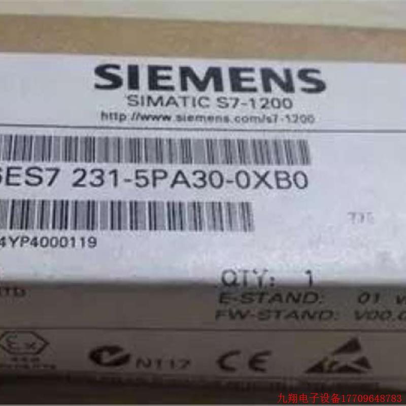 拍前询价:6ES72315PA300XB0S71200热电阻讯号模块6ES7231-5PA30-