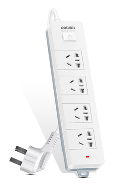 得力18253 插座_4组_3米_18253(02) 4组2米