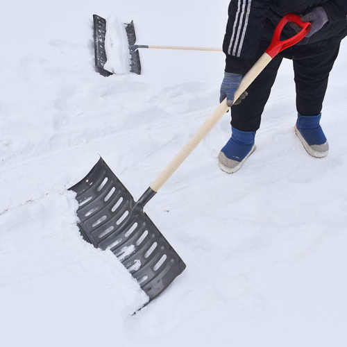 锰钢推雪铲大号多功能加厚除雪铲家用铲雪板户外清雪工具粮食铲