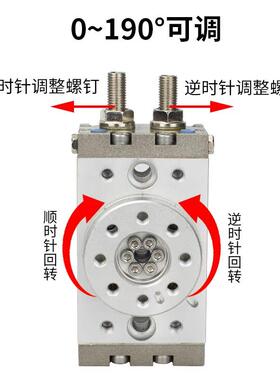 星辰气动旋转气缸90度180度MSQB10A/20A/30A/50A/3A/7A/HRQ3 现货