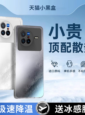 【冰砂散热】适用vivox80手机壳新款x80pro高级感vivox70/60夏日超薄磨砂玻璃x70pro防摔pro+降温男女套