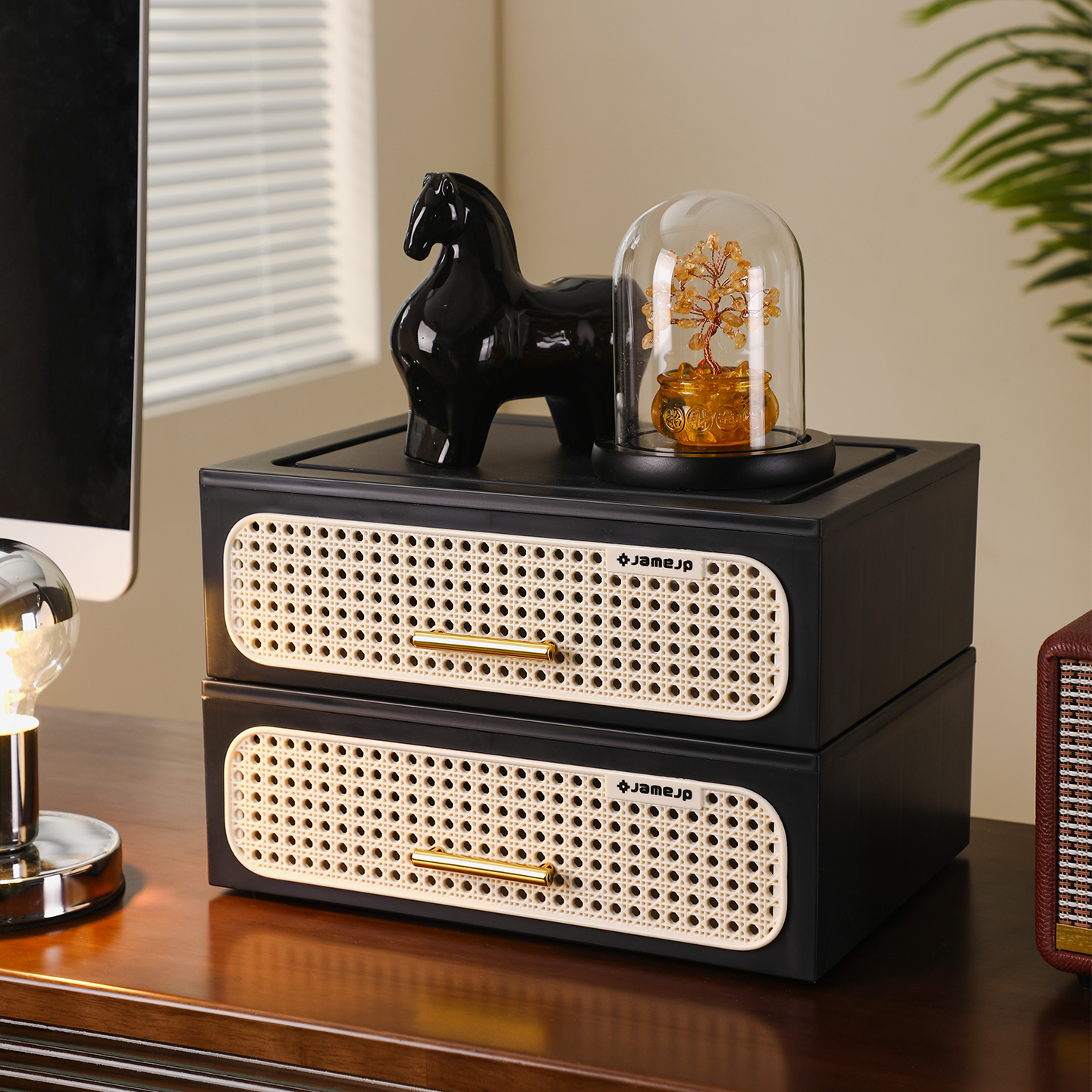 中古风桌面收纳盒装饰摆件