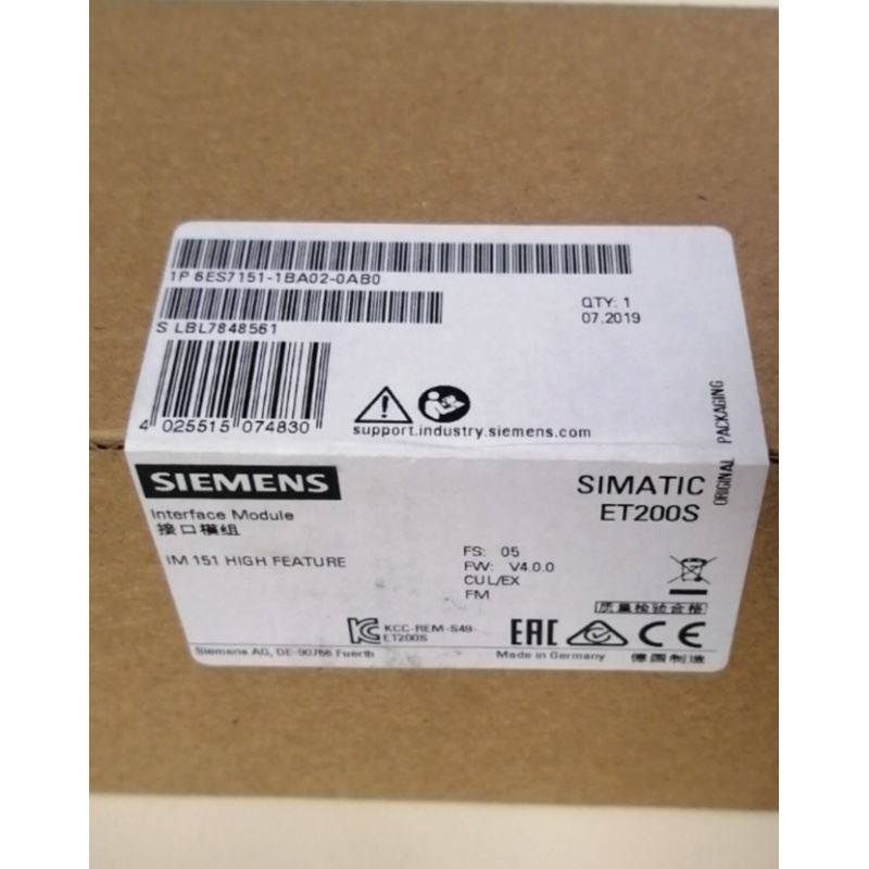 全新正品未开封6ES7 151-1BA02-0AB0 6ES7151-1BA02-0AB0现货销售