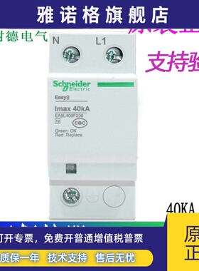 施耐德浪涌保护器EA9L409F230 40KA 1P+N 避雷器电涌防雷EA9L209F