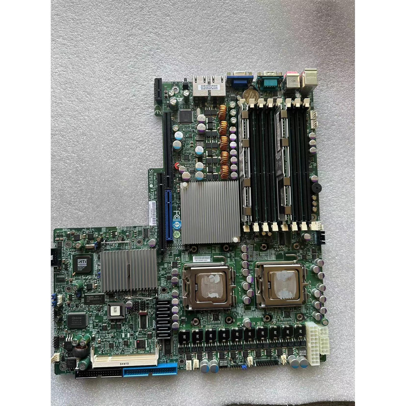 现货  超微supermicro X7DBU 双路至强服务器主板5000P芯片组