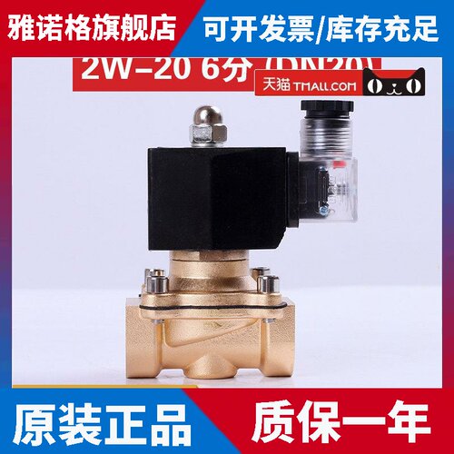 2W-20 防雾电磁阀6分DN20优质水阀24V 220V灌溉 喷淋室外防水大棚