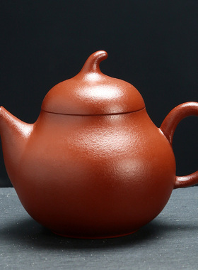 舒仲-朱泥大红袍梨壶-150ml【礼盒装】