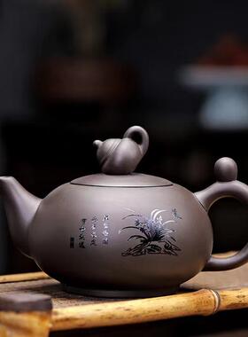 舒仲紫砂- 壶上壶-190毫升-（方德福）