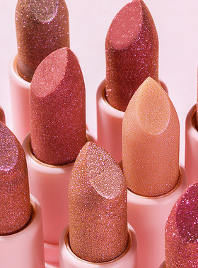 European and American shiny metallic pearl diamond lipstick