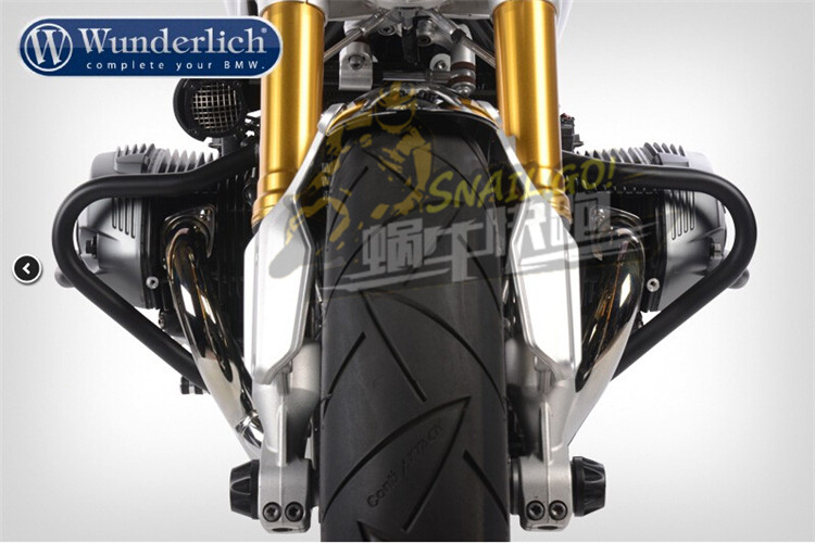 W厂宝马摩托车拿铁R nineT发动机保护杠保险杠进口改装扩宽安装件
