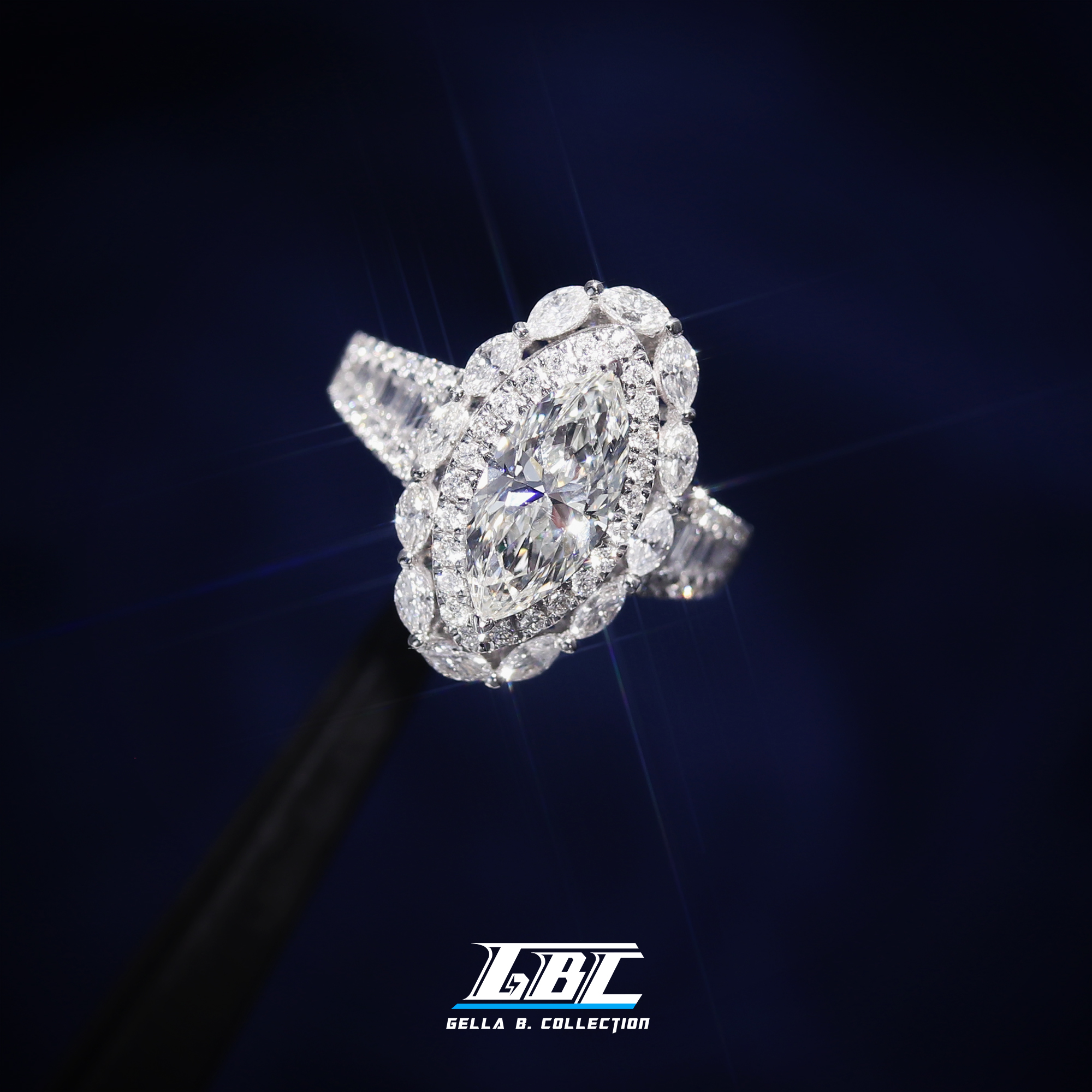 GBC 私人定制珠宝欣赏(GIA钻石戒指定制欣赏 Au750)