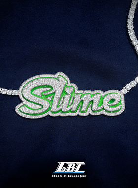 GBC 私人定制珠宝欣赏（Slime夜光珐琅双层字母项链）