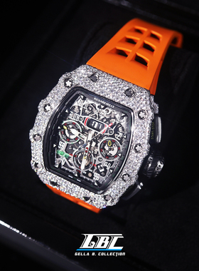 GBC私人订制珠宝欣赏（机械手表后镶定制 现货 高品质D色莫桑钻）