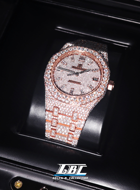 GBC私人订制珠宝欣赏（机械手表后镶定制 现货 高品质D色莫桑钻）