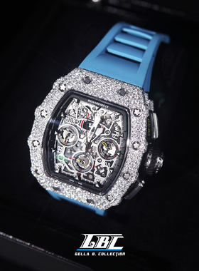 GBC私人订制珠宝欣赏（机械手表后镶定制 现货 高品质D色莫桑钻）