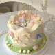 仙女山谷蝴蝶蛋糕装 扮 饰插件春天女神生日郁金香格桑花蝴蝶烘焙装