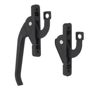 断桥铝合金外开窗联动把手平开窗户执手锁铝杆上下传动拉手锁配件