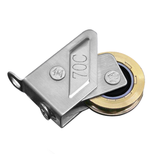 70C老式铝合金门窗滑轮不锈钢铜轮彩铝窗户轨道滚轮推拉移门轮子