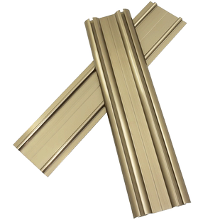 钛合金衣柜移门双轨道推拉门导轨免开槽加厚上下滑轨柜子凹凸跑道