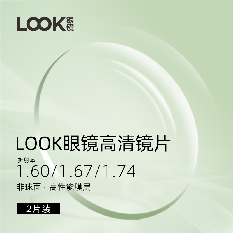 look眼镜镜片可升级焦点