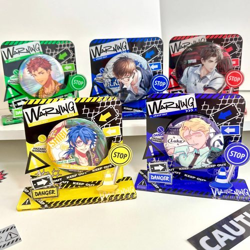 莉莉啦啦警戒线磁吸亚克力立牌