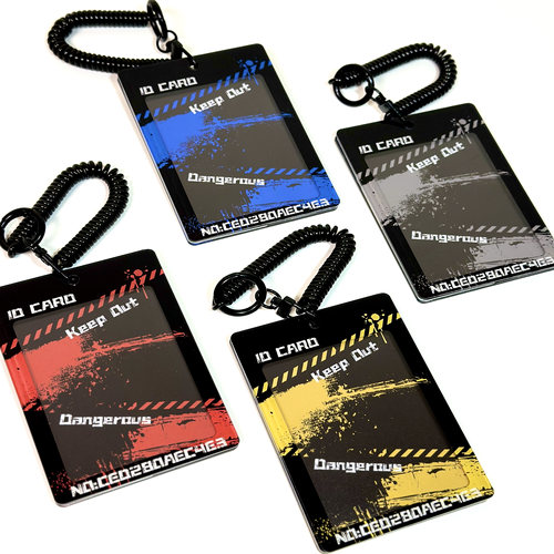 KEEPOUT警戒线3.0亚克力卡套挂件谷美照片小卡拍立得谷子拍摄道具