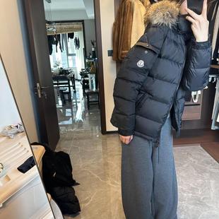 2025年冬季 大毛领连帽羽绒服女加厚宽松情侣百搭面包服男外套 新款