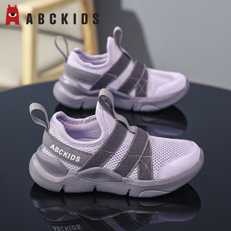 Abckids女童一脚蹬运动跑鞋