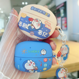 卡通哆啦A梦enco 适用OPPO air5pro耳机盒全包防摔情侣 free4无线蓝牙耳机壳女款 enco Enco Air5Pro保护套新款