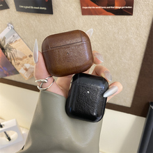 适用airpodspro 保护套新款airpods4苹果耳机壳一体式AirPods1/2/3三代盒皮质高级感第二代pro2连体耳机套5代