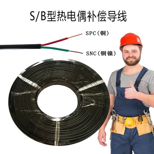 S型B型热电偶补偿导线SC BC RC耐高温屏蔽热电偶线2*1.0/2*1.5