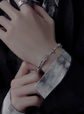星芒手链潮流复古ins小众设计感男女饰品男生冷淡风嘻哈时尚手链