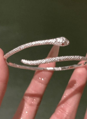 小众色灵蛇百搭手镯赤眼高级ins调节设计简约高品质手镯学生版