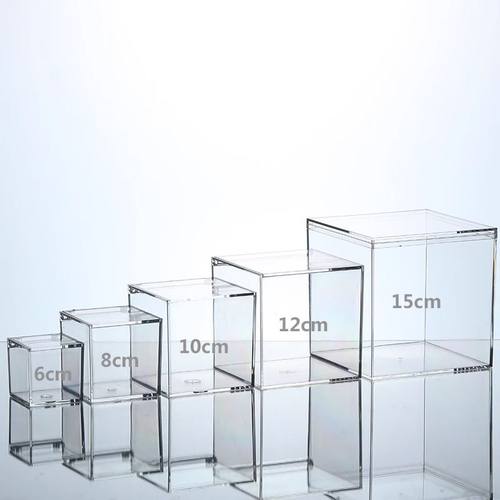 苔藓微景观桌面绿植盒造景缸透明亚克力正方形盆栽器皿生态瓶青苔