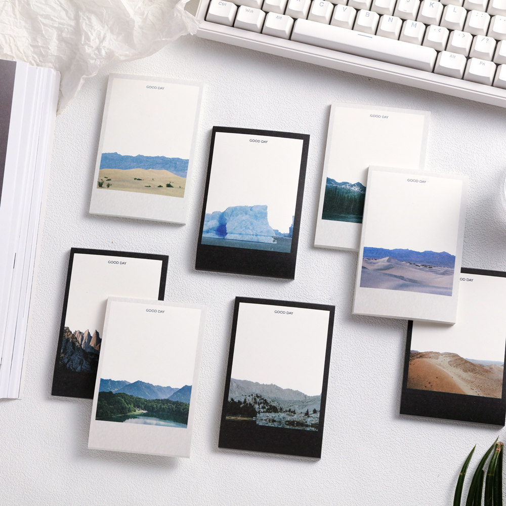 HOSYLOVE黑白胶片便签本 文艺插画学生手帐无粘性diy备忘素材纸