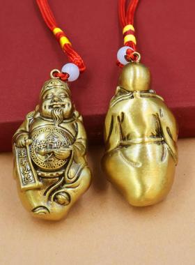 2026黄铜文昌帝君神像手把件家居供养客厅书房桌面文昌星文曲星铜