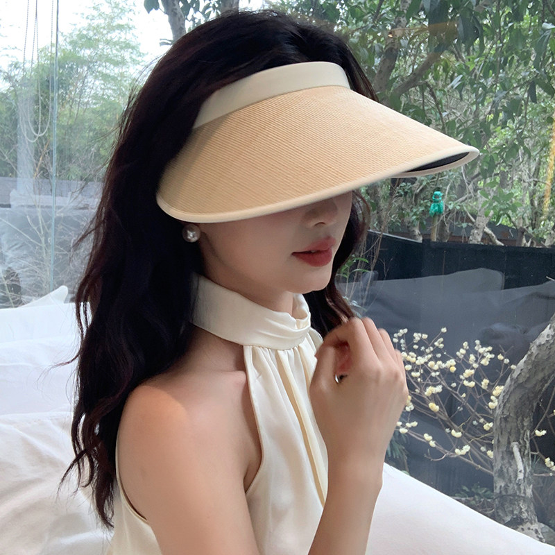 【我的头不圆】夏季大帽檐防晒帽女防紫外线空顶遮阳太阳帽子遮脸