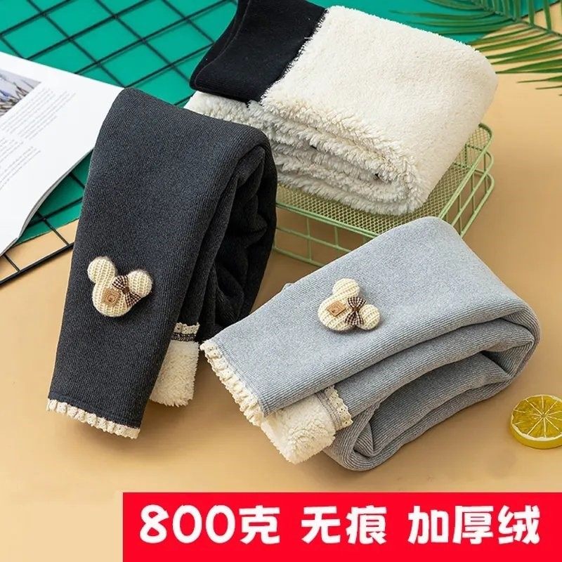 800克无痕一条过冬】女童加绒加厚打底裤儿童秋冬裤子宝宝保暖裤