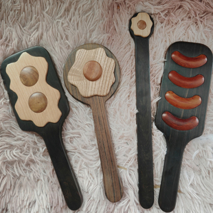 少爷的白菜铺  玫瑰花拍子 SPANK玫瑰花 拍痧工具 红花梨紫罗兰