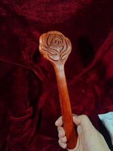 少爷的白菜铺  玫瑰花拍子 SPANK玫瑰花 拍痧工具 红花梨紫罗兰
