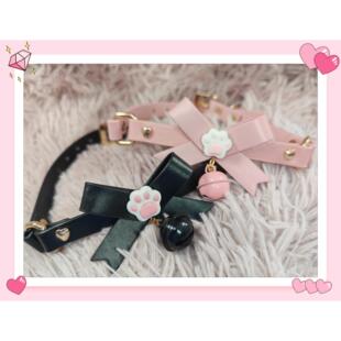 PP阿猫阿狗 猫爪铃铛项圈 卡通 可爱 骨头 爱心 日常 cos 项链k9