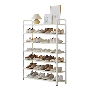 铁艺鞋架简易家用门口室内2025新款爆款多层窄鞋架子防尘收纳鞋柜