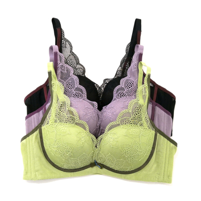 美背桑蚕丝聚拢无钢圈调整型文胸