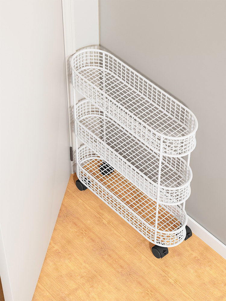 裂缝储物架浴室门后侧柜卫生间整理柜多层落地厨房家用缝隙柜