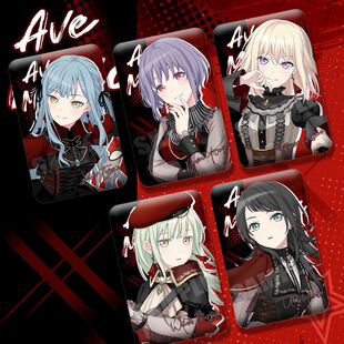 邦邦Ave Mujica颂乐人偶十周年纪念祐天寺若麦三角初华方形徽章